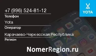 Кто звонил с 9965248112 - регион и оператор